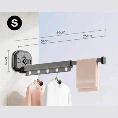 AeroDry™ | Stendibiancheria da Parete Estensibile & Senza Trapano