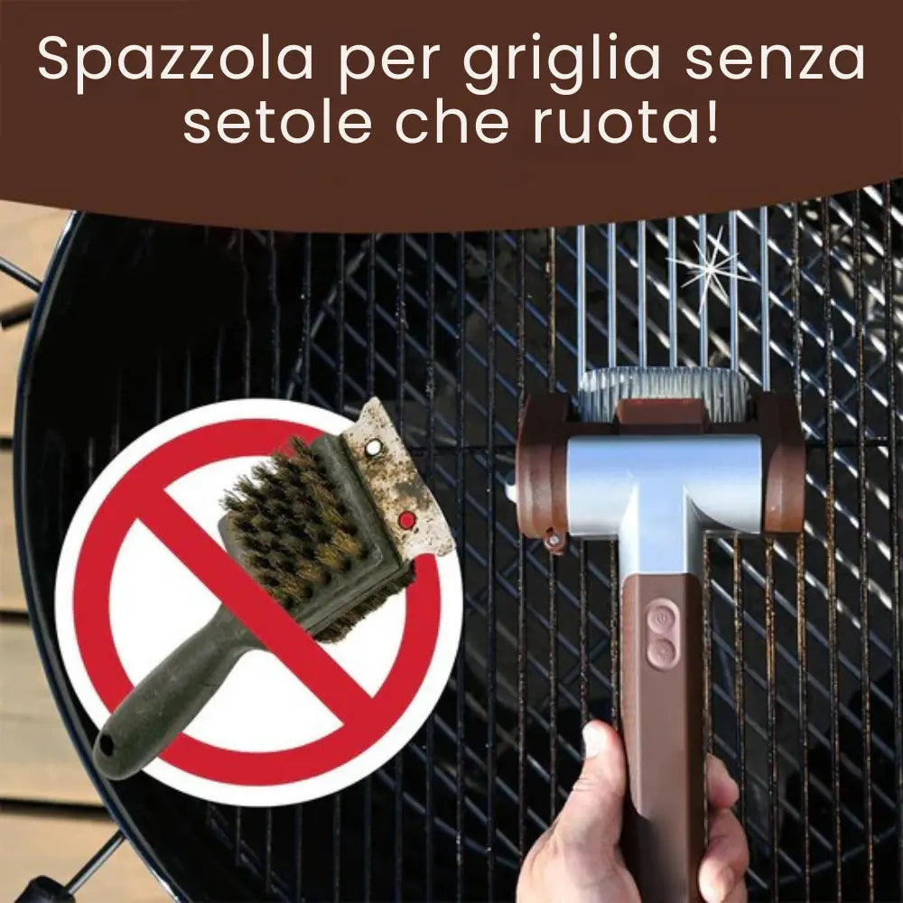 GrillPro™ | Pulitore Elettrico Senza Setole per Barbecue