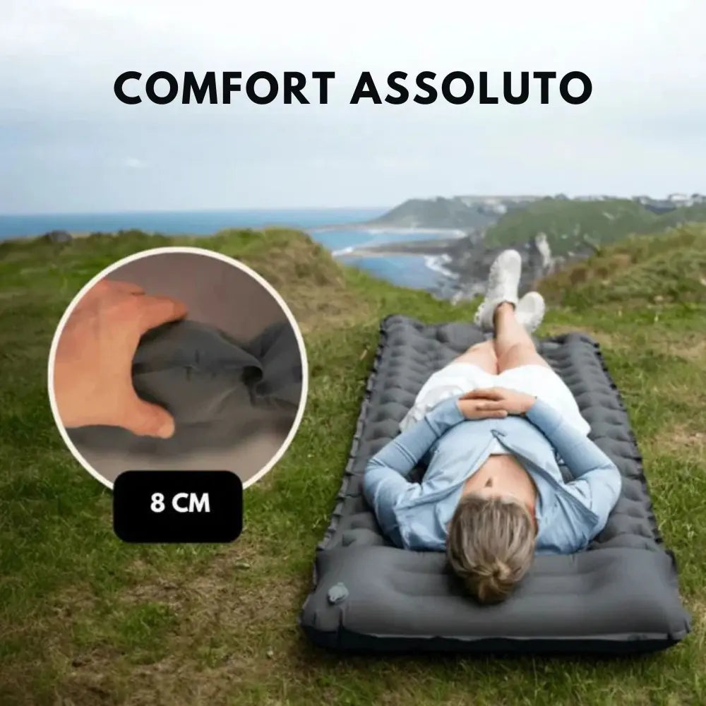 TrekRest™ | Materassino Gonfiabile Ultra Resistente con Pompa Integrata