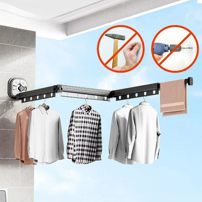 AeroDry™ | Stendibiancheria da Parete Estensibile & Senza Trapano