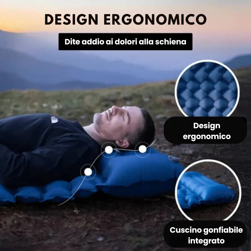 TrekRest™ | Materassino Gonfiabile Ultra Resistente con Pompa Integrata