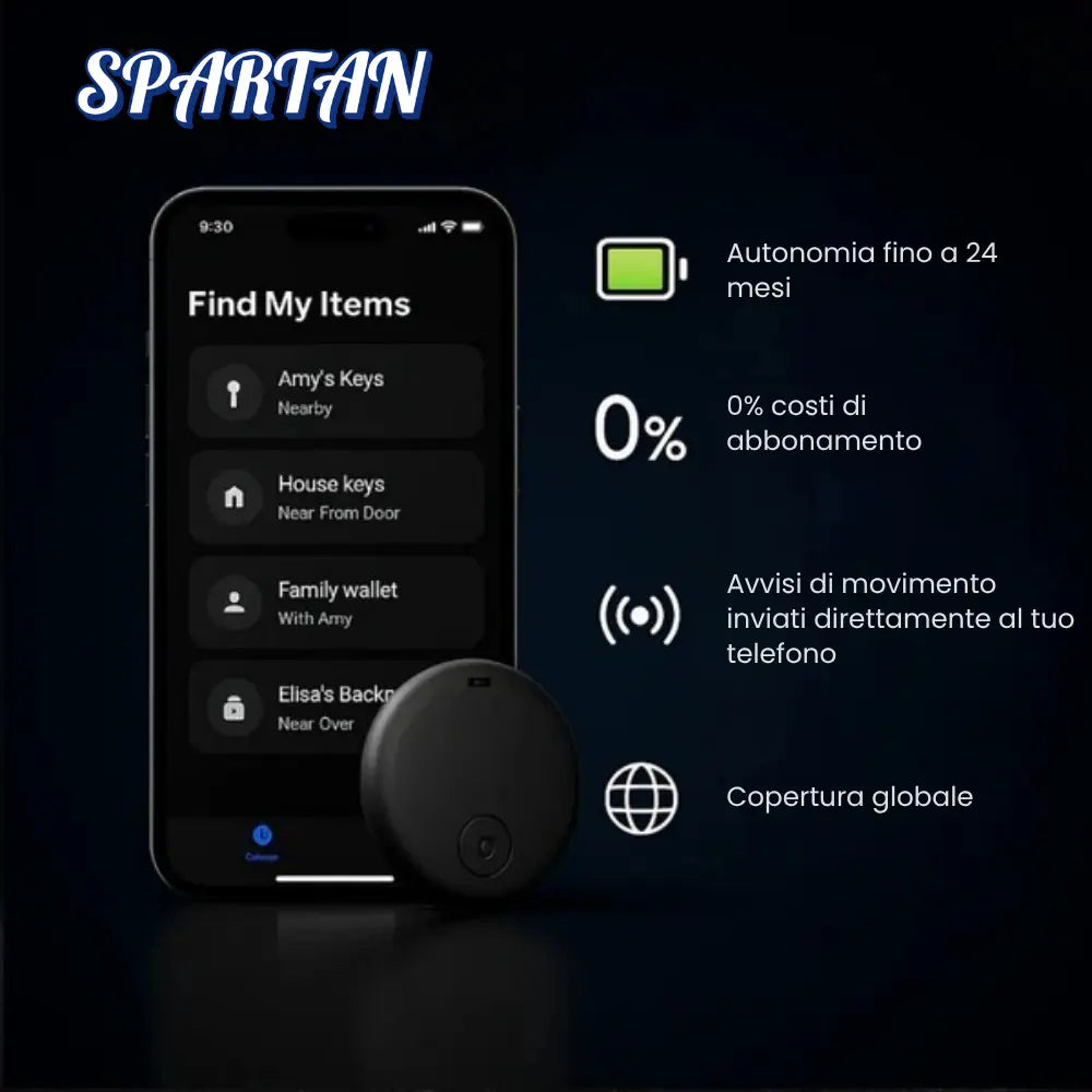 Sentinella™ | Localizzatore GPS Senza Abbonamento per Auto, Borse e Persone