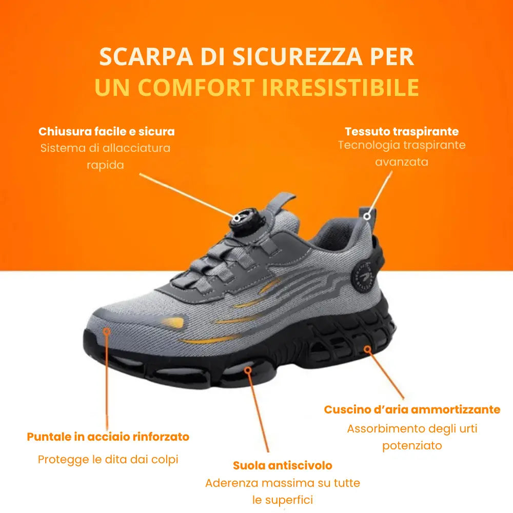 ProTrek™ | Scarpe Antinfortunistiche con Stile e Protezione Avanzata