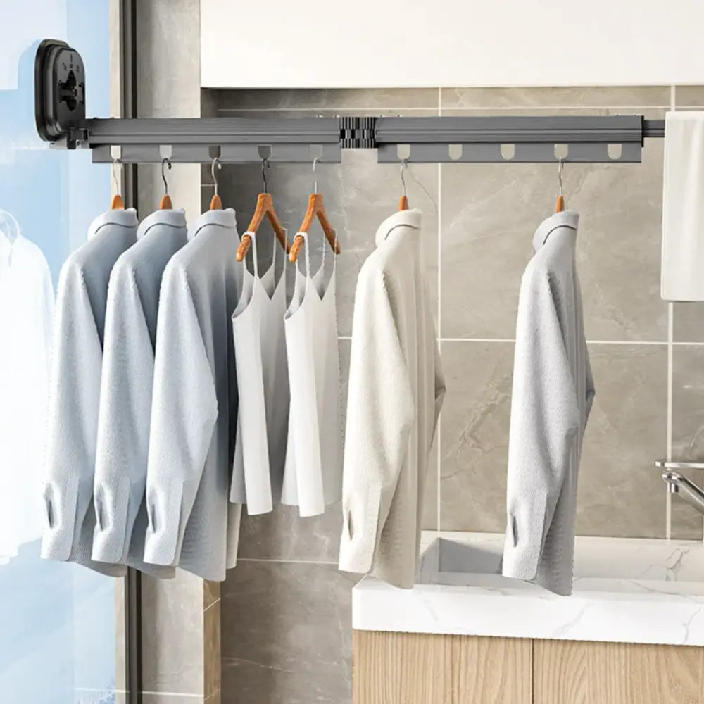 AeroDry™ | Stendibiancheria da Parete Estensibile & Senza Trapano