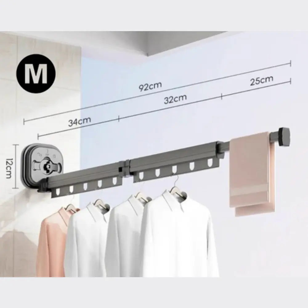 AeroDry™ | Stendibiancheria da Parete Estensibile & Senza Trapano